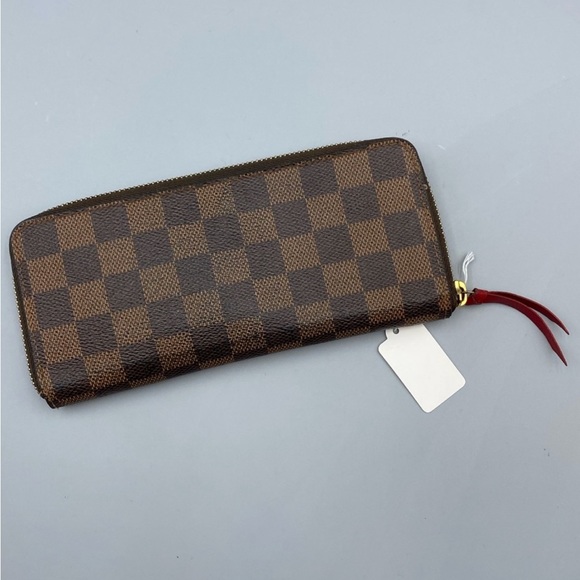 Louis Vuitton Handbags - Women’s Louis Vuitton Wallet Red Zippy Clemence Ebene 100% Authentic